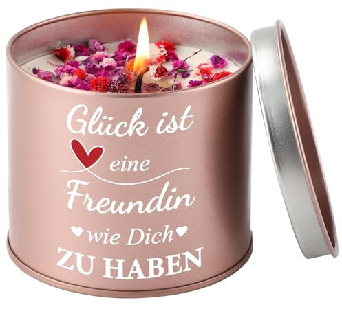 PRSTENLY Geschenke für Frauen Geburtstag, Geschenk Freundin Geburtstag, Meine Freundin Geschenk Kerzenhalter Geschenke für Jahrestag Hochzeit, Geburtstagsgeschenke für Frauen Muttertag