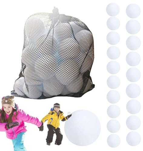 Bitong Schneebälle Für Den Innenbereich, Weihnachtsschneeball, Künstlicher Schneeball, Realistische Schneebälle, Weiche Und Flauschige Künstliche Schneebälle, Realistische Weiße Plüsch-Schneebälle