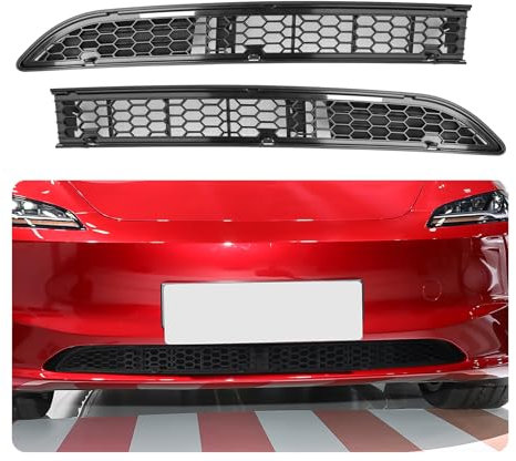 LFOTPP Cubierta de Malla Frontal para Tesla Model 3 Highland 2024 2025, Salida de Aire, Parachoques, Rejilla de Repuesto, Accesorios Externos [2