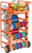 Wire Spool Rack,Heavy Duty Cable Caddy Multi-Spool Wire Rack Dispenser with Wheel Wire Spool Cart with 11 Rods Multiple Axles and Storage Tray for Electrical Industrial & Retail Use (B)