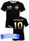 Herren T-Shirt Deutschland Trikot EM 2024 mit eigenem Namen + Nummer - Gold-Schwarz 3XL