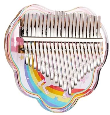 Kalimba Instrument Professionelle Kalimba 17 21 Tasten Kalimba 21 Noten Daumenklavier Acryl Kalimba Fingerklavier Tasteninstrument(A21)