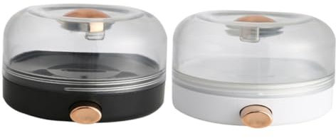 OKUMEYR Magnetische Gewürzgläser aus Abs und Pet für Küche Wandmontierte Gewürzboxen Verhindern Vermischung von Gewürzen Praktische 2 Stück