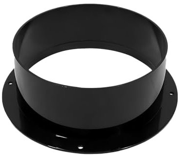 150mm ABS Wandflansch, Plastik Flansch, Rohrverbinder für Lüftungsrohr und Wand Luftführung Anschluss