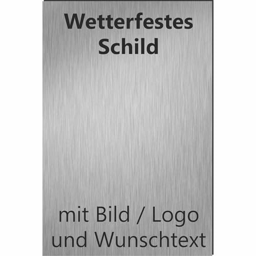 Kiwistar UG - Aluverbundschild - Firmenschild 3mm - DIN A5 hoch - 148x,5x210 mm bedruckt - Schild kontur gefräst - Dekoration für Wohnung, Werkstatt, Büro - Firmenlogo - Funschild - Schilder