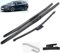 Escobilla Kit de Alto Rendimiento, Limpiaparabrisas Parabrisas para KIA Cee'd Ceed 2012-2017, Fácil Instalación,Hojas Planas Originales