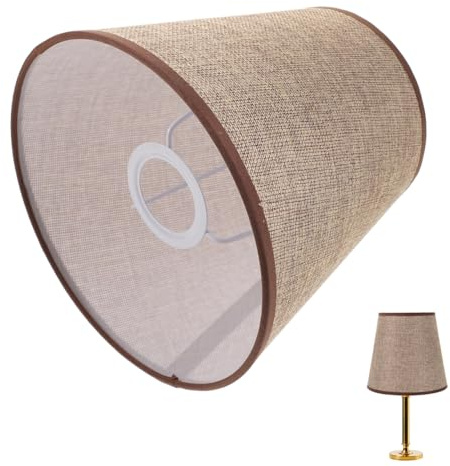 Didiseaon Lampenschirm Aus Stoff Für Tischlampe Moderner Lampenschirm Mit E27 Kleiner Schreibtischlampenschirm Für Schlafzimmer Wohnzimmer Und Arbeitszimmer 19.00 X 17.00 X 17.00 Cm