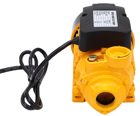 banapoy Bomba de Aspersor de Agua Solar de 200 W, Bomba Portátil para Pozos Poco Profundos, Drenaje de Césped para Agricultura, 3800 Rpm, 35 L Mínimo, Elevación de 82 Pies, para Aspersores de