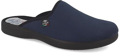 Fly Flot | Classic Man, Pantofole Uomo Classiche, Ciabatta con Tomaia in Microfibra, Sottopiede in Microfibra, Blu, 44
