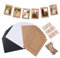 30 stücke DIY Kraftpapier Bilderrahmen Hängende Wanddekoration mit 30 stücke Clips und 3 stücke Seile Set für 4,5x6in Bilder