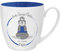 GRUSS & CO 45504 - Tazza anti-stress per papà, 45 cl, idea regalo, in porcellana New Bone Cina, 9,5 cm, colore: blu