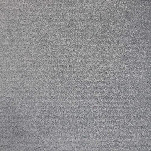 Velours Teppichfliesen hellgrau Schatex Teppichfliesen 50x50 selbstliegend Velour Teppich Fliesen in 50x50 cm flauschig ideal für Schlafzimmer (4 Fliesen = 1m²)