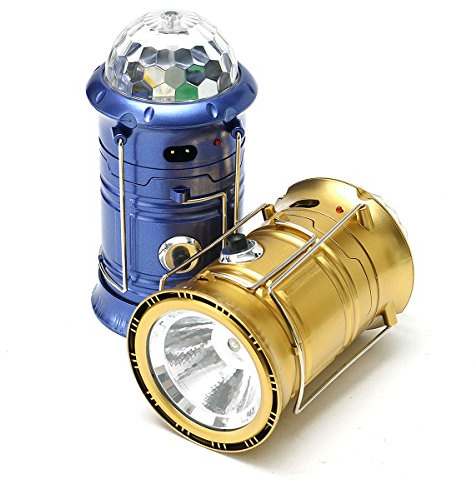 MASUNN Multifunktions-USB Super Helle Bühnenbeleuchtung Led Outdoor Camping Emergency Lamp (Taschenlampe Zubehör)- Blau