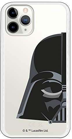 iPhone 11 Pro Case Official Star Wars Darth Vader Transparent Silhouette to Protect Your Mobile Phone Flexible Silicone Case with Official Star Wars License.