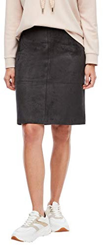 s.Oliver Damen 150.11.899.19.190.2055426 Rock, 9672 grau, 34