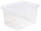 M1SS 25 Litre Large Big Plastic Storage Clear Box with Lid Strong Stackable Container Made in U.K