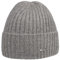 Stetson Varnell Kaschmirmütze Damen/Herren One Size (ca. 55-61 cm) - 100% Kaschmir - Wintermütze - Breiter Umschlagrand - Kuschelig warm - Länge 22 cm - Strickmütze Herbst/Winter grau One Size