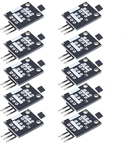 Hall-Effekt Magnetsensor, 10pcs KY-003 Hall Effect Magnet Sensor Modul für Geschwindigkeitszählung/Smart Car/Positionserkennung