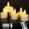 ZIYOUDOLI 6er Wiederaufladbare Aufladbare LED Teelichter mit Timer Fernbedienung USB-Kabel Flackernde Flammenlose LED Teelichter Warmweiß Dimmbar Geeignet für Weihnachten Hochzeit Party