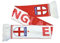 Fanschal für Fußball-Weltmeisterschaft, Fanschal für Sportveranstaltungen, weiß / rot, 144 cm x 14 cm