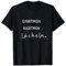 Yoga Anti Stress Geschenkeshop - Einatmen. Ausatmen. Lächeln - Sprüche Statement mit Spruch T-Shirt (Unisex-Erwachsene, Schwarz, S)