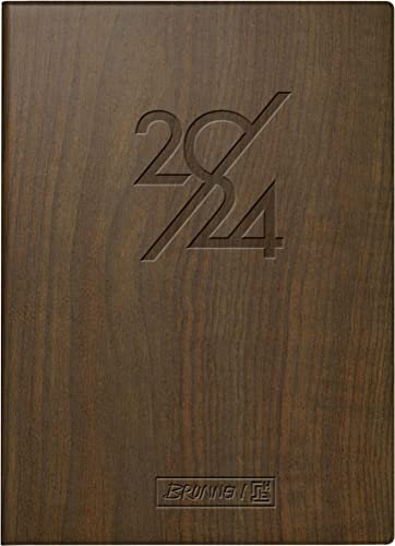 BRUNNEN Wochenkalender „Nature“ Modell 731 2024 2 Seiten = 1 Woche Blattgröße 10 x 14 cm braun