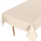 Wachstuchtischdecke Wachstischdecke Tischdecke abwaschbar Gartentischdecke Wachstuch Eckig rund oval 100 x 140cm Schnittkante Falschuni Beige