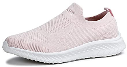 Homme Femme Chaussures de Running Course Sports Trainer Fitness Gym Baskets Sneakers,Rose,41EU