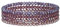 FULU AUTUMN Damen Kristall Perlen Armband Mehrschichtiges Steine Armband Boho Modeschmuck Beste Freundin Geschenke(Purple)