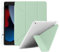 4UBonlife Origami Hülle für iPad 9. 8. 7. Generation 10,2 Zoll 2021/2020/2019, Mehrere Betrachtungswinkel Schutzhülle, Weich TPU Durchscheinend Rückseite Smart Cover mit Stifthalter, Minzgrün