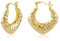 Gold Creolen Ohrring für Damen, Klein Klobige Creolen hypoallergen Sterlingsilber 925 Kleine Gehämmerte Dicke Creolen Leichte Huggie Creolen Klassische Schmuckgeschenke