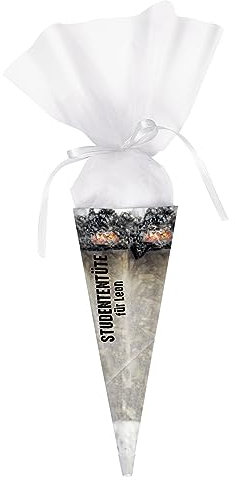 Herz & Heim® Zuckertüte für Studenten mit Wunschname 28 x 11 cm
