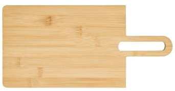 Schneidebrett Holz 'Kyoto' - Schnittfest, messerschonend & langlebig - Praktisches Küchenutensil für müheloses Schneiden - Holzbrett aus Bambus, Farbe:natur