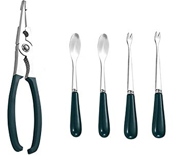 GLigeT Couverts à Fruits de mer Crabes Crabers et Outils Biscuits à Homard et Choix Set en Acier Inoxydable Outil Durable et Essentiel for Manger des Fruits de mer Outils de Fruits de mer
