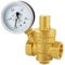 1/2 3/4 1 Messing Druckminderventile 1,6 MPa Manometer einstellbarer Typ for Fließwasserleitungen und Warmwasserbereiter Druckminderer Wasser (Size : 2, Color : Valve With Gauge)