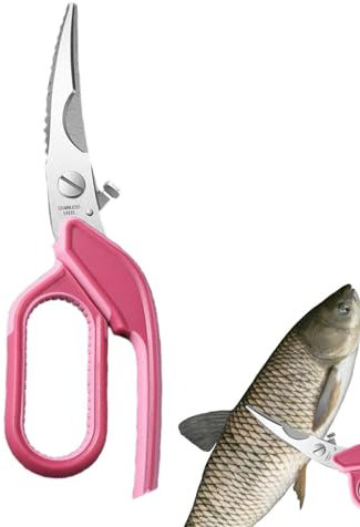 Yiurse Allzweckscheren,Professionelle Geflügelscheren,Truthahn-Küchenschere - Multifunktionale Hühnerknochenschere aus Edelstahl für Fleisch, Fisch, Gemüse, Meeresfrüchte, Huhn