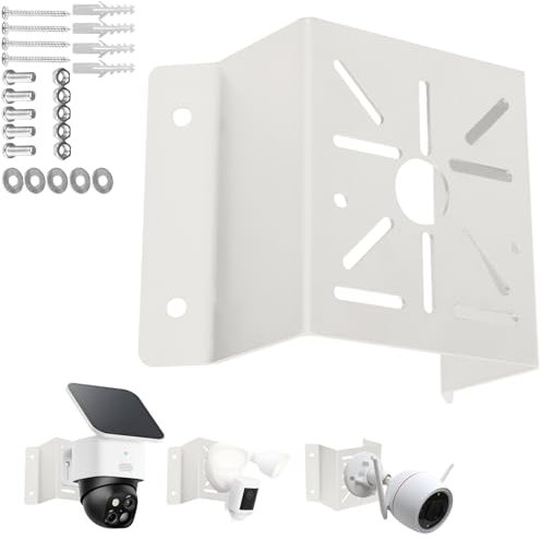 cammount Außenwand-Eckhalterung, massives Metall für Überwachungssysteme, Eckhalterung für Überwachungskameras, Installation für einen breiteren Blickwinkel