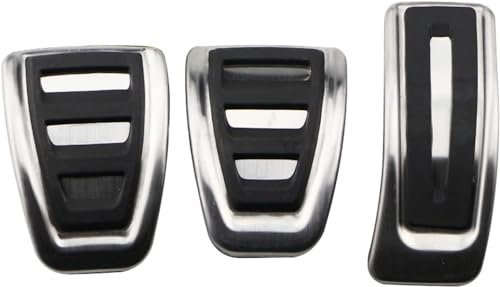 GRASKY Automotive Fuß Pedal Abdeckung fur Audi A1 A4 B8 B9 A5 S5 A6 A7 A8 Q5 SQ5 Q7 8R, Automotive Gaspedal Kupplung Bremse Anti-Rutsch-Pedal Abdeckung