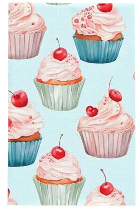 Mexpekil Geschirrtücher aus Papier, Cupcake-Geschirrtücher für die Küche, schnell trocknend, super saugfähig, Küchentuch, 66 x 41 cm