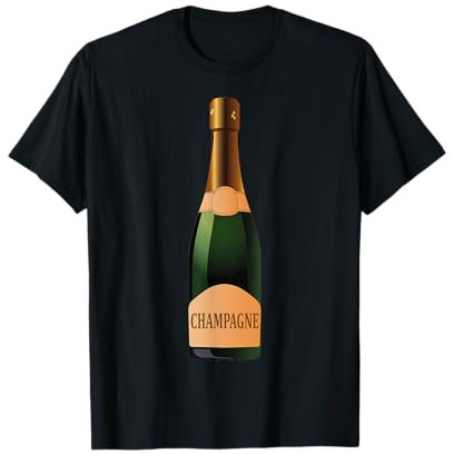 Champagne Bottle Halloween Costume Funny Fancy Dress Up Idea T-Shirt