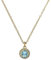 Ted Baker Soltell Solitaire Sparkle Crystal Pendant Necklace for Women (Gold/Aquamarine Crystal)