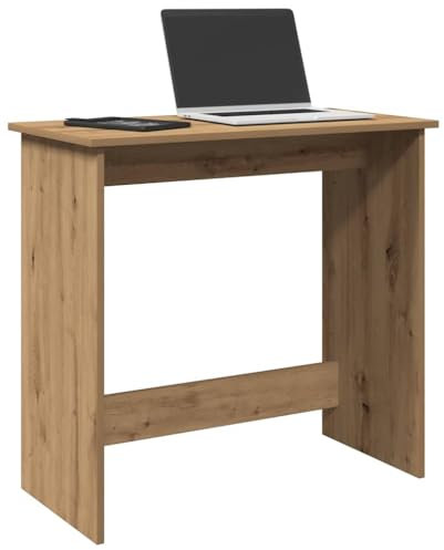 vidaXL Bureau chêne artisanal 80x40x75 cm bois d'ingénierie, bureau, bureau d'étude, bureau d'ordinateur, mobilier de bureau à domicile