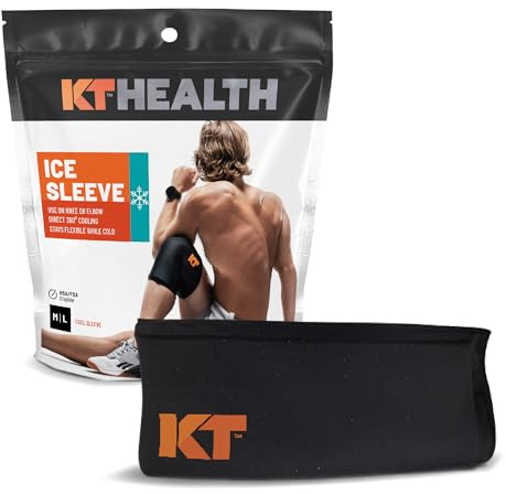 KT Health, Size M/L, Ice Sleeve and Universal Bag, Direct 360 Degree Cooling and Compression