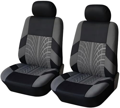 Lsumfpzirga Autositzbezüge für Renault Captur 2019-2023, Sitzbezug Auto Vordersitze Atmungsaktiv, Langlebig, Komfortabel, D-Grey