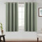 BellaHills Tende Oscuranti per Interni con Anelli 2 Pezzi 140L x 145A cm Tende Termiche per Soggiorno e Camera da Letto per Salotto Moderne Tenda Fonoassorbente, Verde Salvia