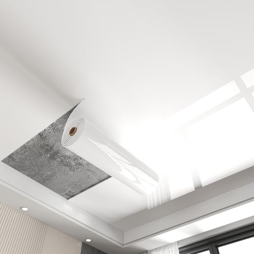 Unikicool Panneaux De Plafond Autocollants, Dalles De Plafond Décoratives En PVC, Résistants À L'humidité, 2.5 Mm, Pour Salle De Bain, Cuisine, Sous-Sol
