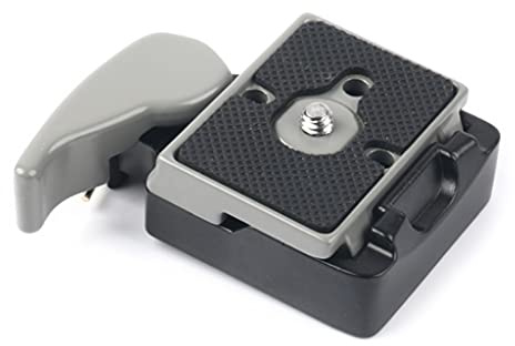 Oxxggkao 323 Quick Release Plate 200PL-14 QR Plates Adapter With Rapid Connect Clamp Mount 1/4'' To 3/8'' Screw For DSLR Tripod
