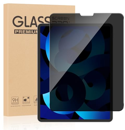 ZhuoFan Privacy Pellicola Protettiva per iPad Air 5/4 10,9 Pollici (2022/2020,5a/4a Generazione) e iPad Pro 11 Pollici (2022/2021/2020/2018 Modelli),AntiSpy Vetro Temperato Film,Durezza 9H,Pacco da 1