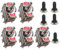 Mintice™ 5 X momentaneo pesanti 20A 125V 15A 250V DPDT 6 terminali pin ON/OFF/ON rocker interruttore a levetta in metallo calotta del pomello impermeabile