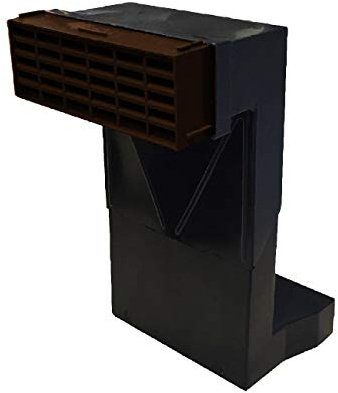 Telescopic Adjustable Underfloor Cavity Wall Vent with Brown Airbrick